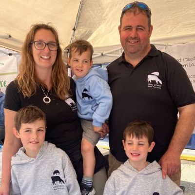 The Burden Family - owners of Red Down Beef and Lamb.