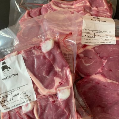 selection different lamb steaks on offer from red down beef and lamb