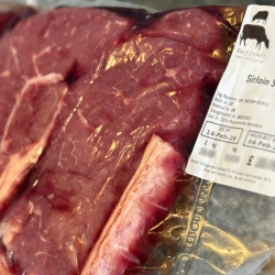 Pack of sirloin steak